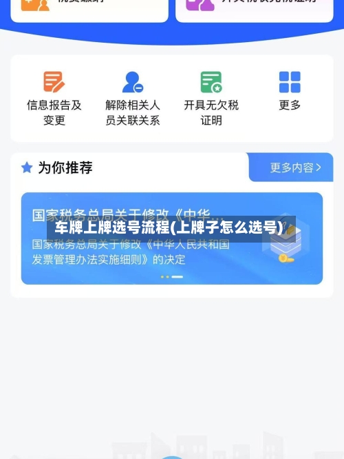 车牌上牌选号流程(上牌子怎么选号)-第3张图片
