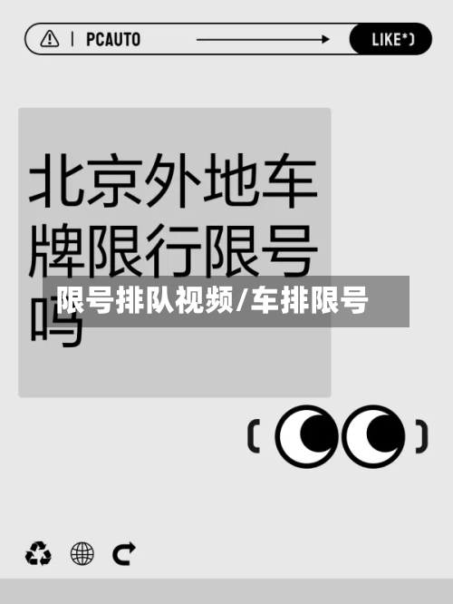 限号排队视频/车排限号