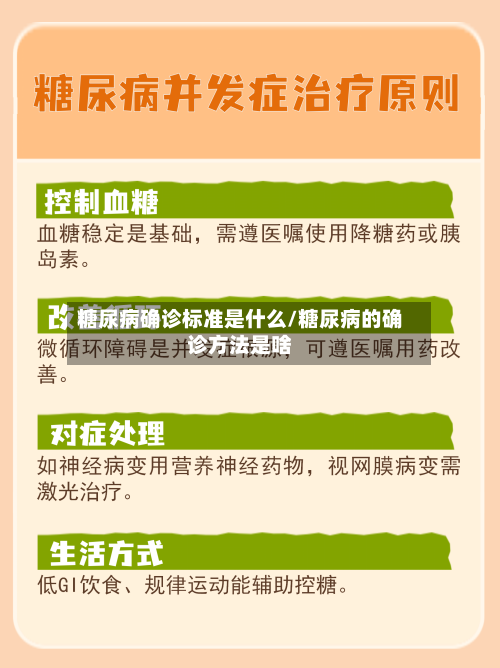 糖尿病确诊标准是什么/糖尿病的确诊方法是啥