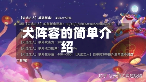 犬阵容的简单介绍-第2张图片