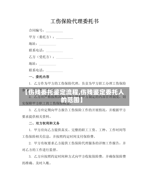 【伤残委托鉴定流程,伤残鉴定委托人的范围】-第2张图片
