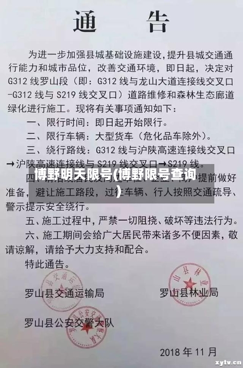 博野明天限号(博野限号查询)