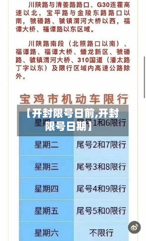 【开封限号日前,开封限号日期】