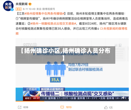 【扬州确诊小区,扬州确诊人员分布】