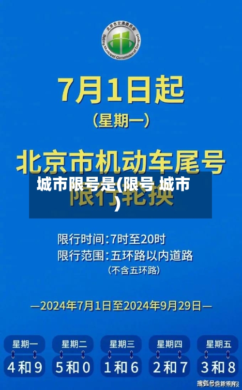 城市限号是(限号 城市)