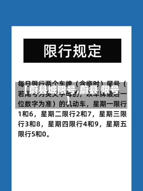 【蔚县城限号,蔚县 限号】
