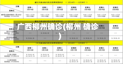 广西柳州确诊(柳州 确诊)-第3张图片