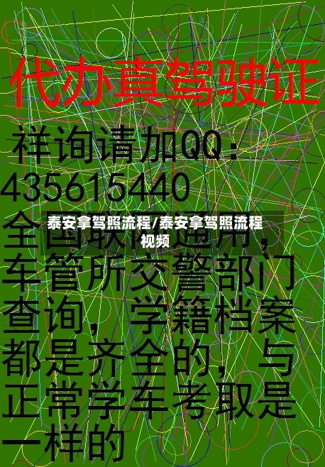 泰安拿驾照流程/泰安拿驾照流程视频-第3张图片