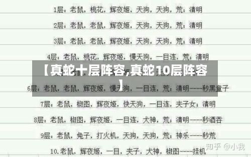 【真蛇十层阵容,真蛇10层阵容】-第2张图片