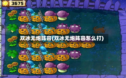 双冰无炮阵容(双冰无炮阵容怎么打)