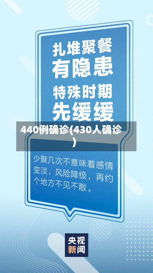 440例确诊(430人确诊)