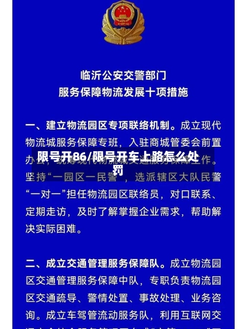 限号开86/限号开车上路怎么处罚-第3张图片