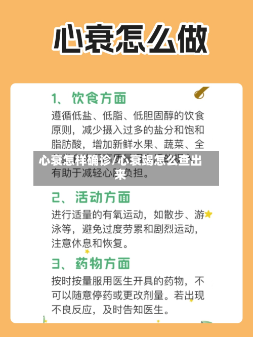 心衰怎样确诊/心衰竭怎么查出来-第2张图片