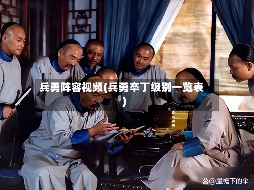 兵勇阵容视频(兵勇卒丁级别一览表)-第3张图片