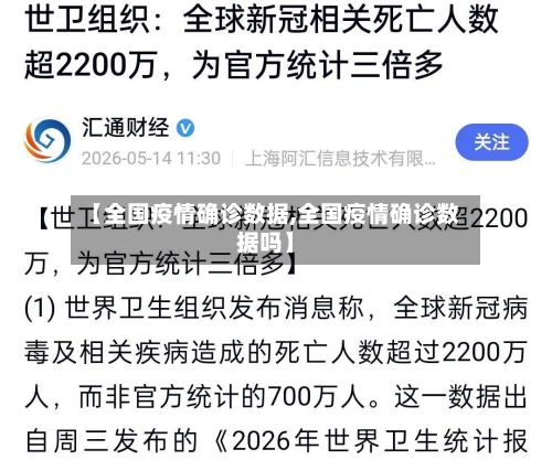 【全国疫情确诊数据,全国疫情确诊数据吗】-第3张图片