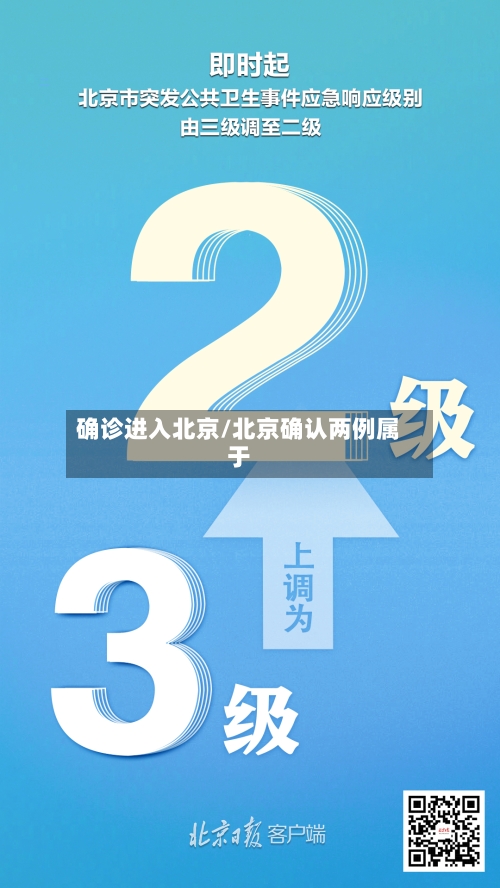 确诊进入北京/北京确认两例属于