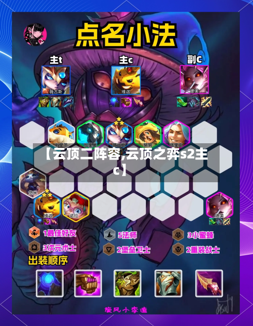 【云顶二阵容,云顶之弈s2主c】