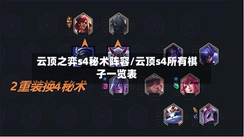 云顶之弈s4秘术阵容/云顶s4所有棋子一览表