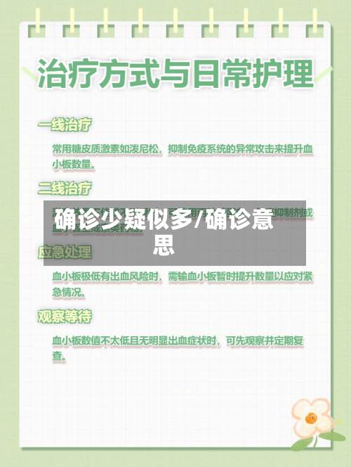 确诊少疑似多/确诊意思-第2张图片