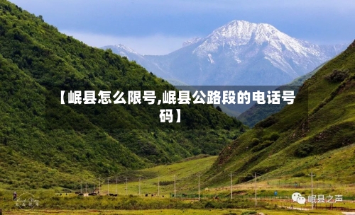 【岷县怎么限号,岷县公路段的电话号码】-第2张图片