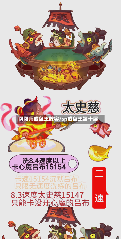 阴阳师咸鱼王阵容/sp咸鱼王第十层