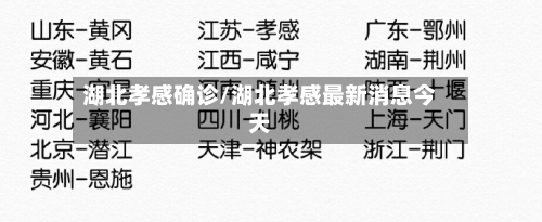 湖北孝感确诊/湖北孝感最新消息今天