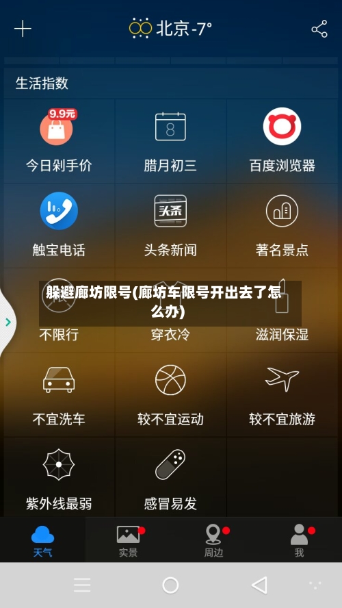 躲避廊坊限号(廊坊车限号开出去了怎么办)-第2张图片