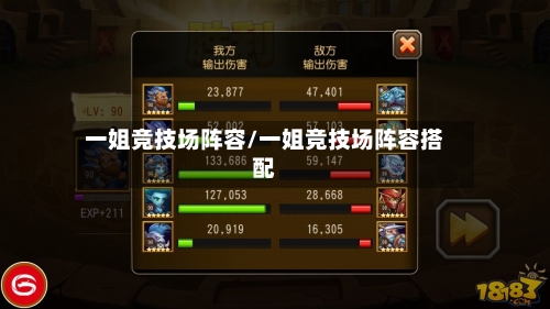 一姐竞技场阵容/一姐竞技场阵容搭配