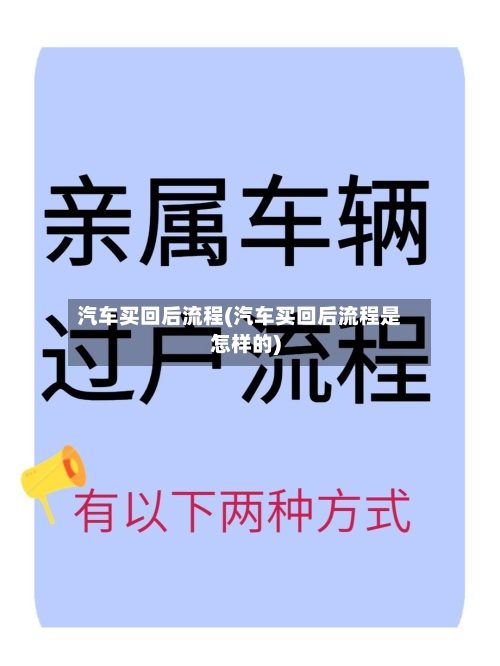 汽车买回后流程(汽车买回后流程是怎样的)-第2张图片
